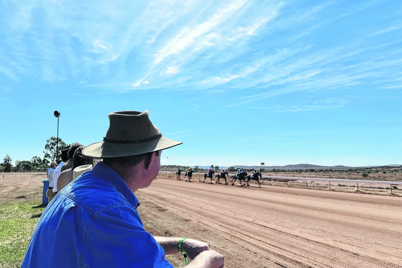 Roy Butler MP, pictured trackside, is going into bat for country race clubs with a petition on his website. Photo: Barwon Electorate.