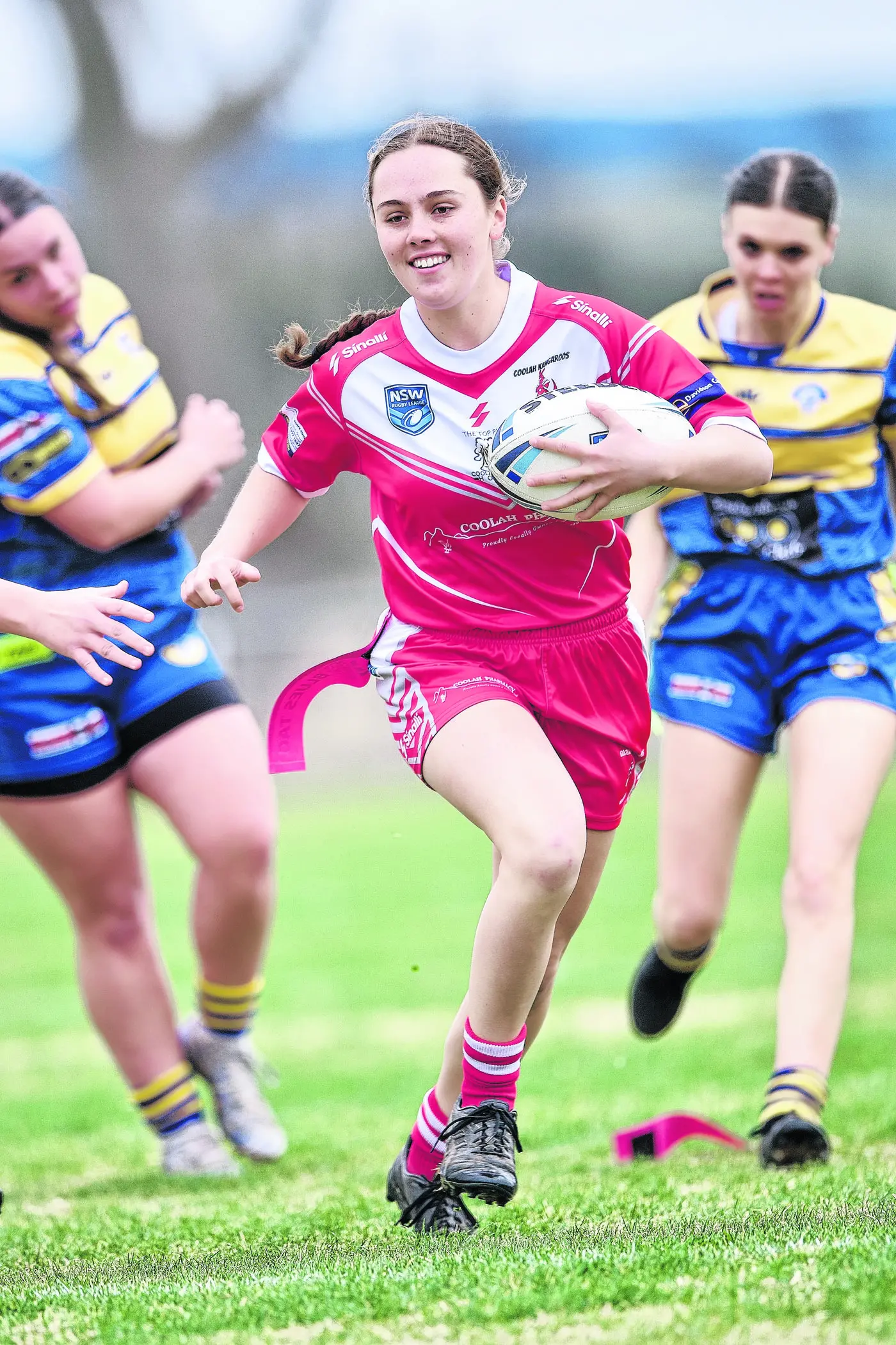 Coolah had good reason to smile in their League Tag match against Coonabarabran. Photo: Peter Sherwood Photography and Framing