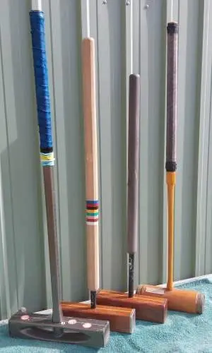 Horses for courses; the rules around croquet mallets are quite straightforward and flexible, with any number of variations generally allowed for personal preference. Photo: Supplied. 