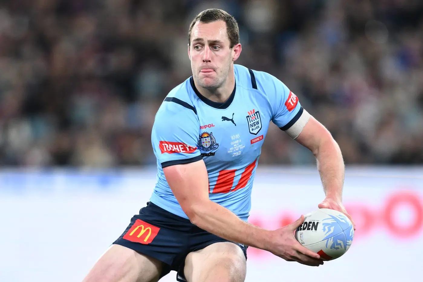 Having started his playing career in Dubbo, Isaah Yeo brings a long history in leadership roles to the job of NSW Origin captain. Photo: AAP/Joel Carrett