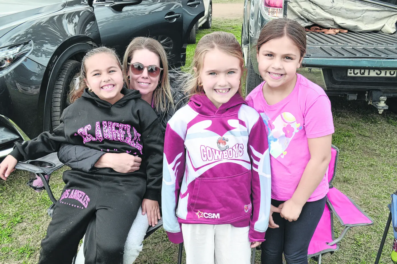 Sahraya Ahsee, Anita Dwyer, Harper Dwyer and Reen Daley