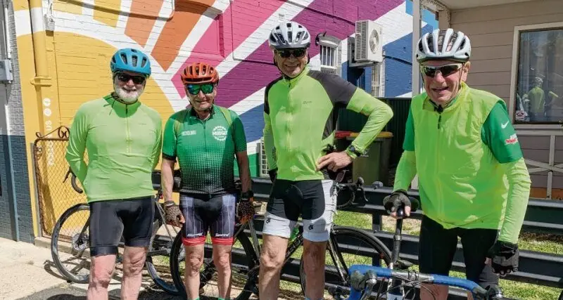 Old Pharts cycle 150km per week for company and coffee