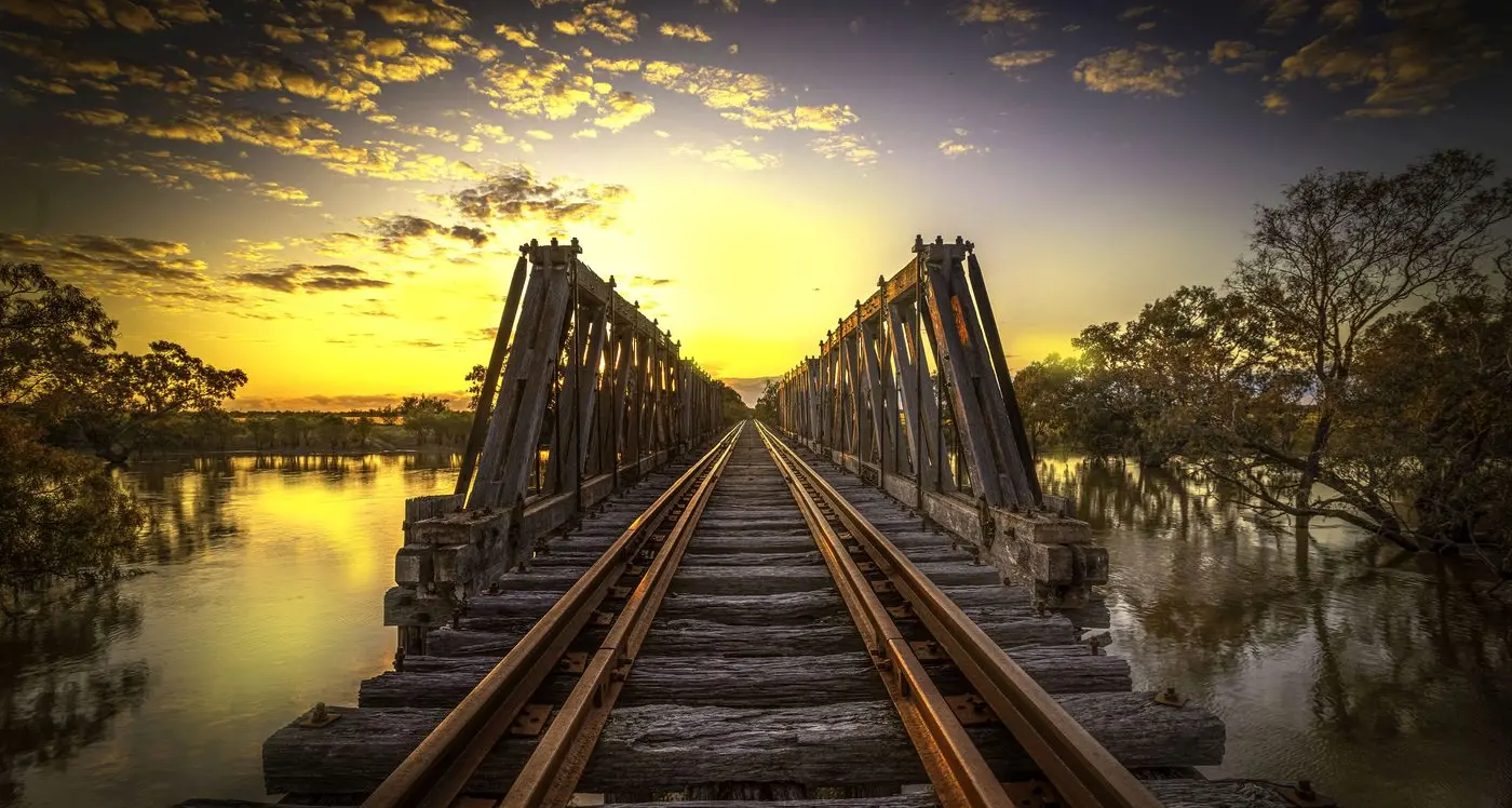 Stand-out photo of a bridge over troubled waters