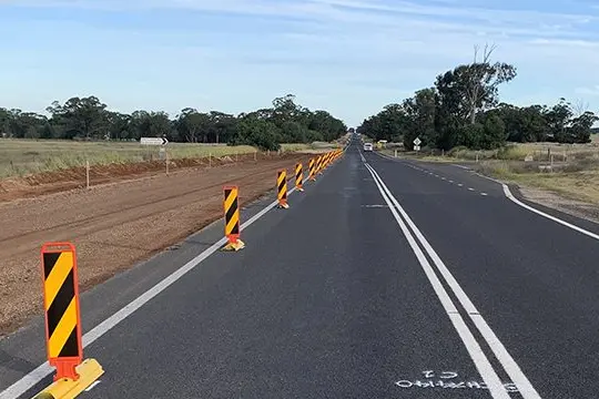 Rest easy: The current Yambie Lagoon Truck Parking Bay on the eastbound side of the Kamilaroi Highway about 60km east of Brewarrina is being upgraded and a new rest area will be built on the opposite side of the road. Photo: TfNSW