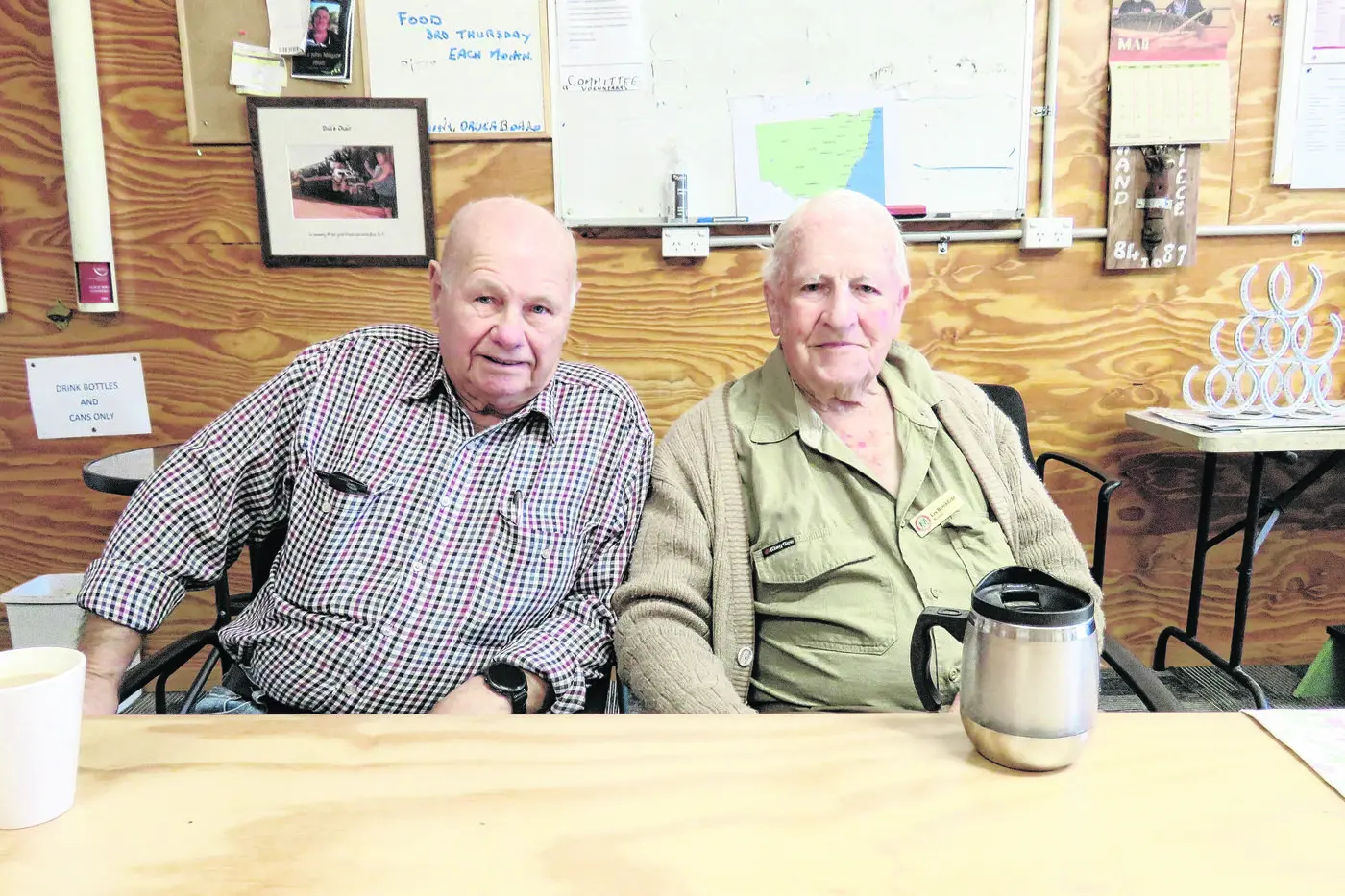  John Mitchell and Les Brookfield. Photos: Supplied.