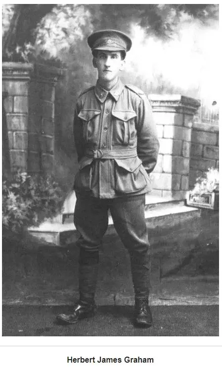 Local lad the late Private Herbert James Graham was among seven Australians identified from an unmarked grave in northern France recently. Photo:  \\'Wellington\\'s Finest\\' by Trevor Munro and Graeme Hosken. Courtesy of Wellington Museum.