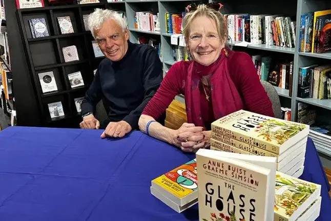 Hitting QBD Books in late June, Australian authors, Graeme Simsion and Anna Buist. Photo: The Great Australian Bookshop Tour