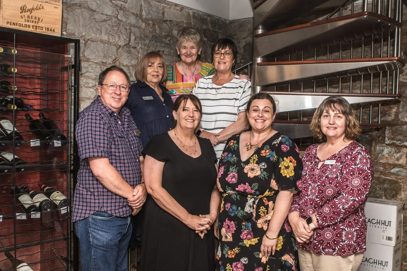 Central west celebrants gathered for lunch to celebrate National Celebrants Day on November 20 in Dubbo, left to right, Peter Woodward, Lyn McDonald, Helen McLean (top), Wendy Shepherd (bottom), Michelle Mawbey, Cassie Davis, and Sharon Bonthuys. Photo: Peter Woodward 