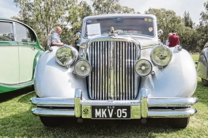 Some of the classic Jags on display late last month at Ollie Robbins Oval. Photos: Dubbo Photo News