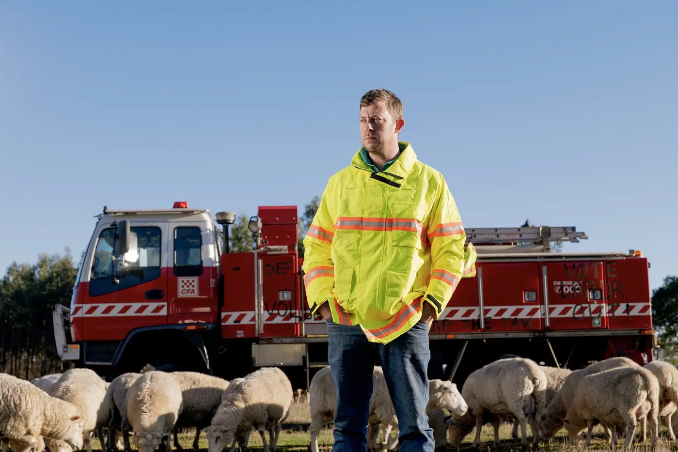 Ongoing drought has meant tough times for Brad Marson and other southern state farmers. Photo: AAP/Chris Doheny