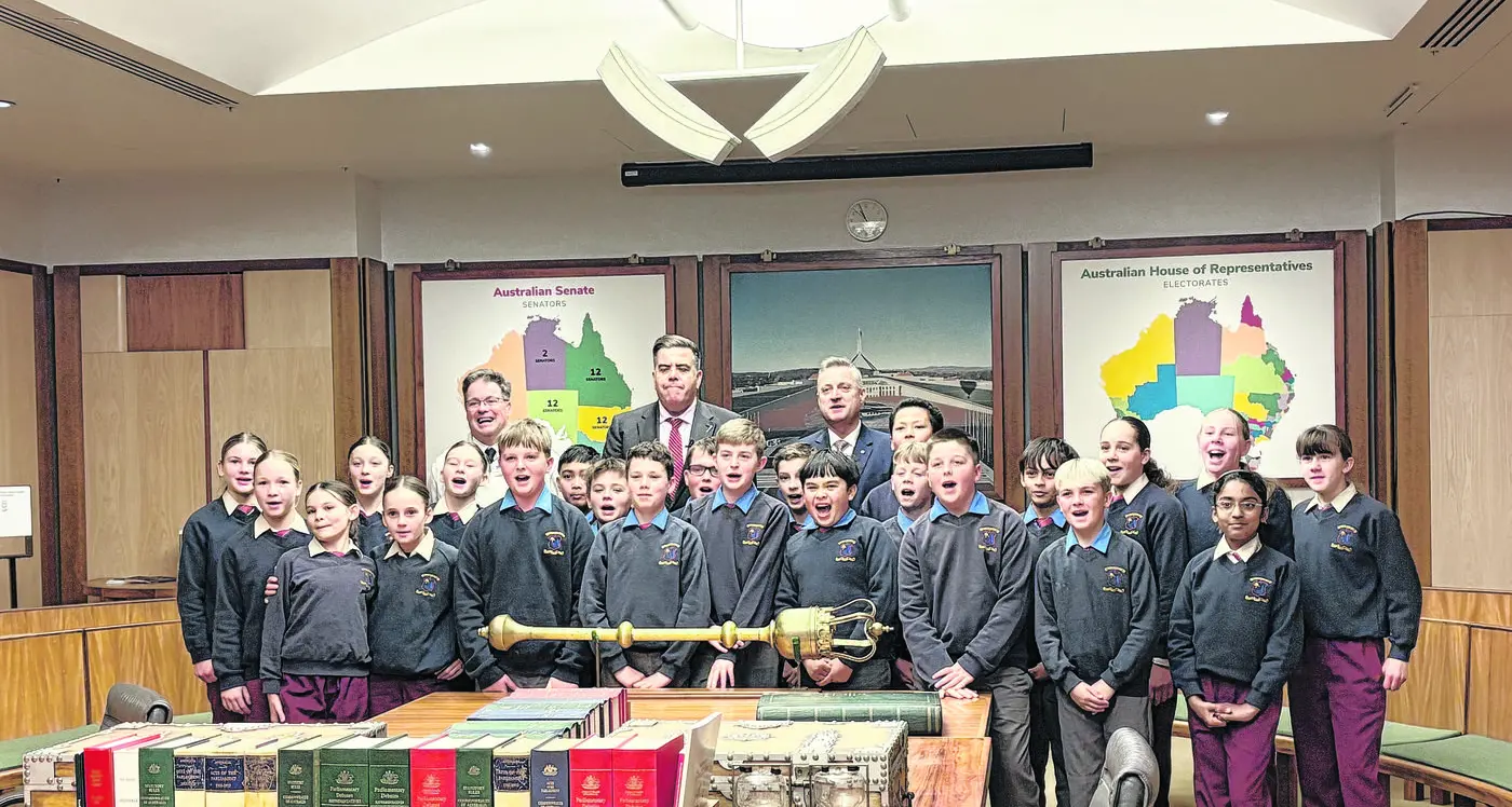 St Mary’s Dubbo students visit Parliament House in Canberra