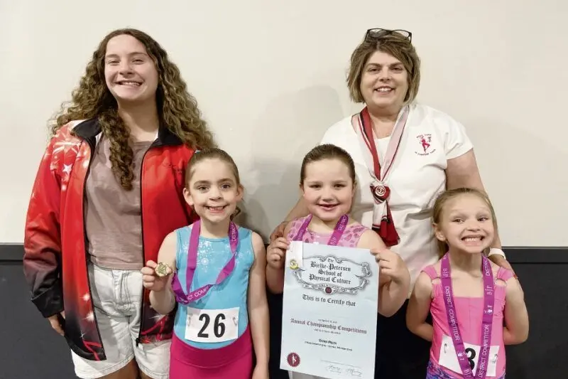 Top physie performances for young local competitors at the recent Central West Zone Championships in Parkes; Miss Mia, Freya, Emily, Miss Jen, and Laylarnie. Photos: Supplied