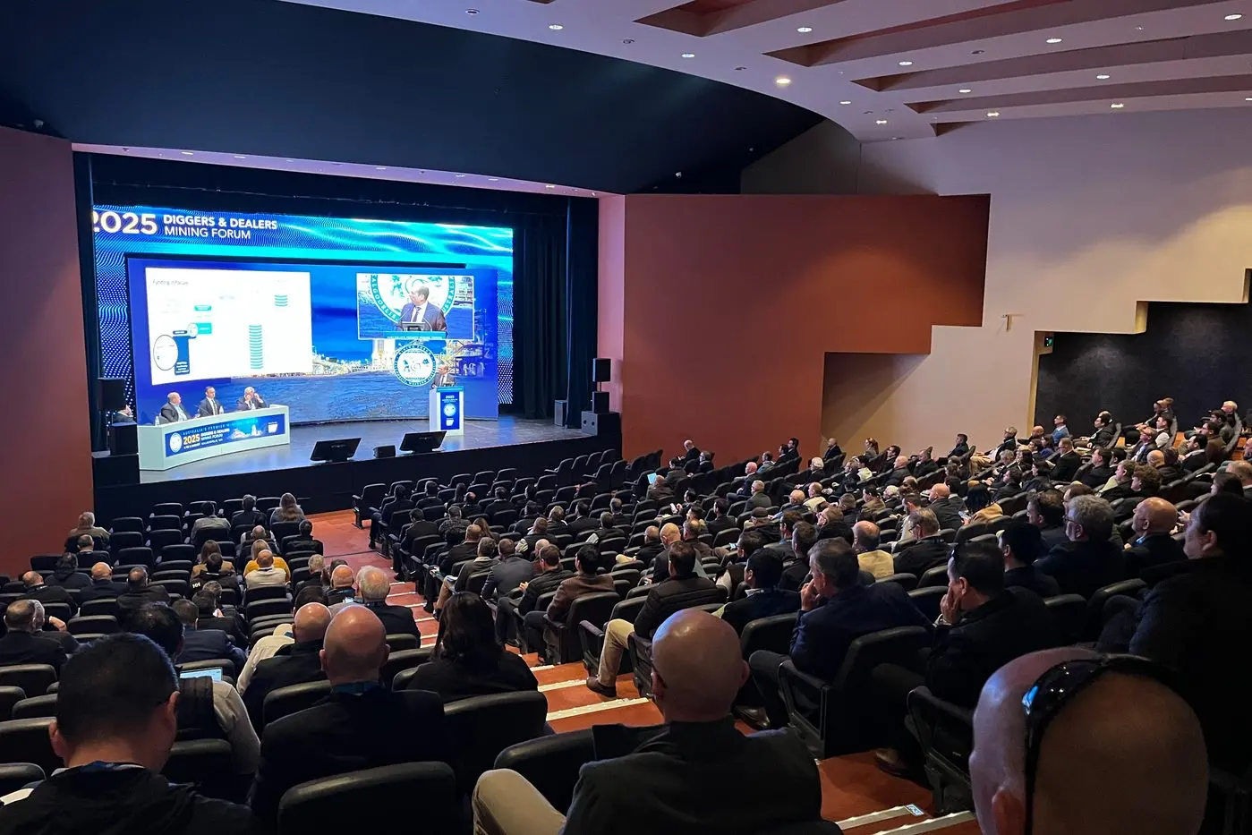 Australian rare earths miners\\' shares have jumped following government plans to back the sector, discussed at the Diggers and Dealers mining forum at Kalgoorlie, pictured. Photo: AAP.