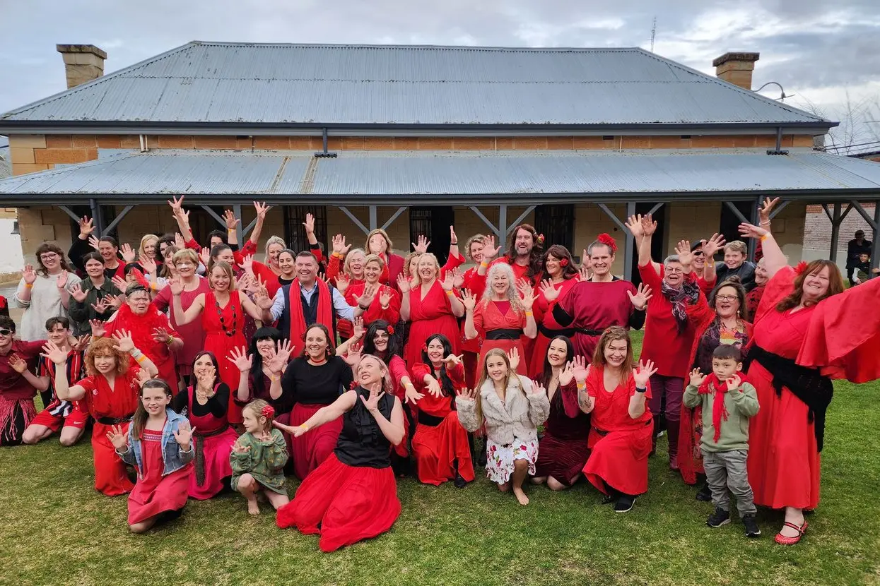 Some of the Kate Bush look-alikes who took part in The Most Wuthering Heights Day at Old Dubbo Gaol last year. Local organisers are looking forward to an even bigger turn-out at this year\\'s fundraiser on July 28. Photo: Dubbo Photo News/file