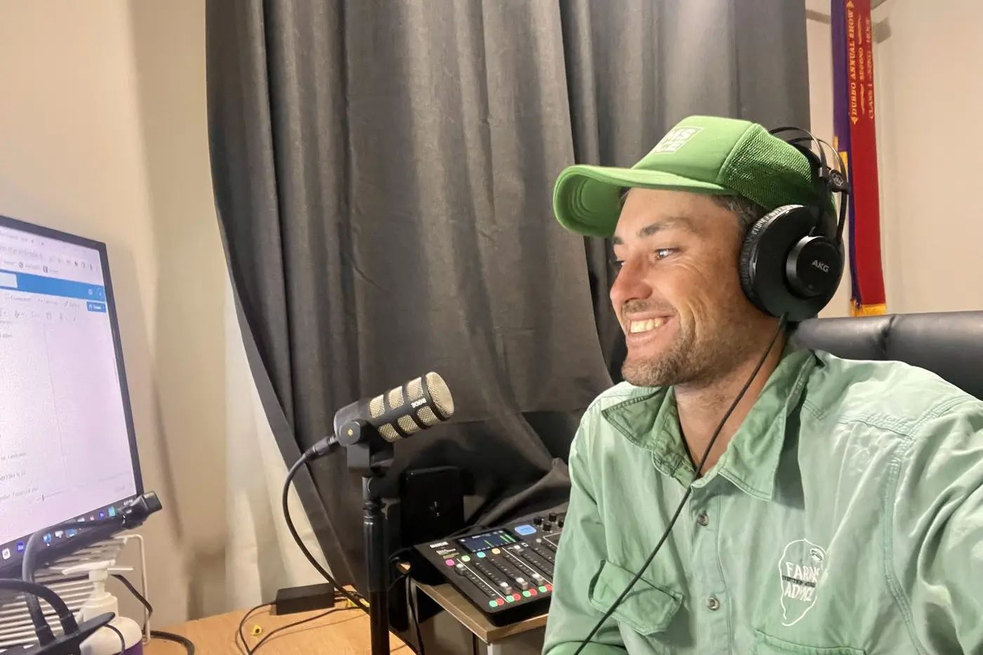 Farmer and podcaster Jack Cresswell started the Farms Advice podcast almost three years ago and has now published more than 180 episodes. Photo: Supplied.