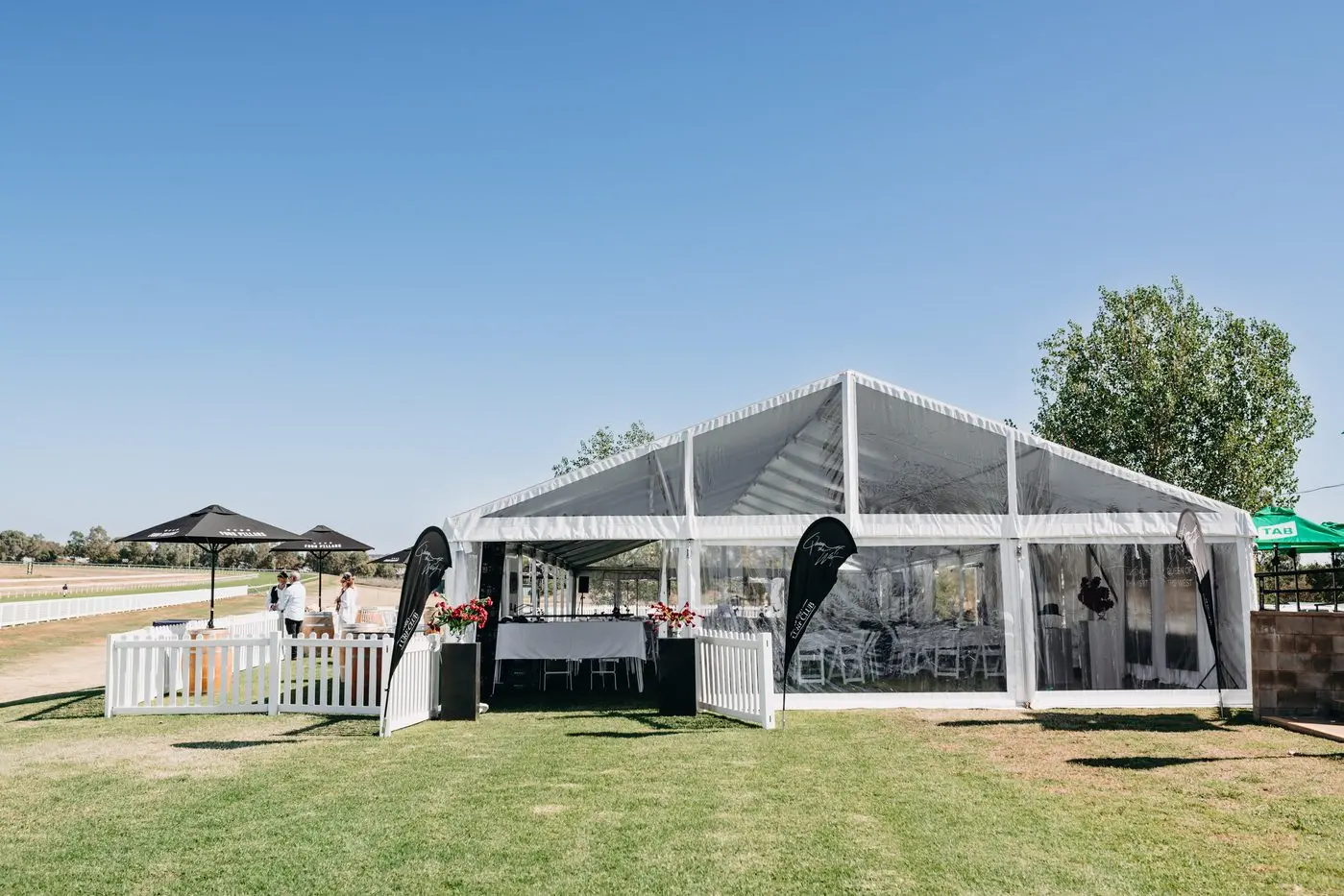 The Queen of the West marquee was brought to life by local designers and creatives. Photo: Supplied/Nat Salloum Photography.