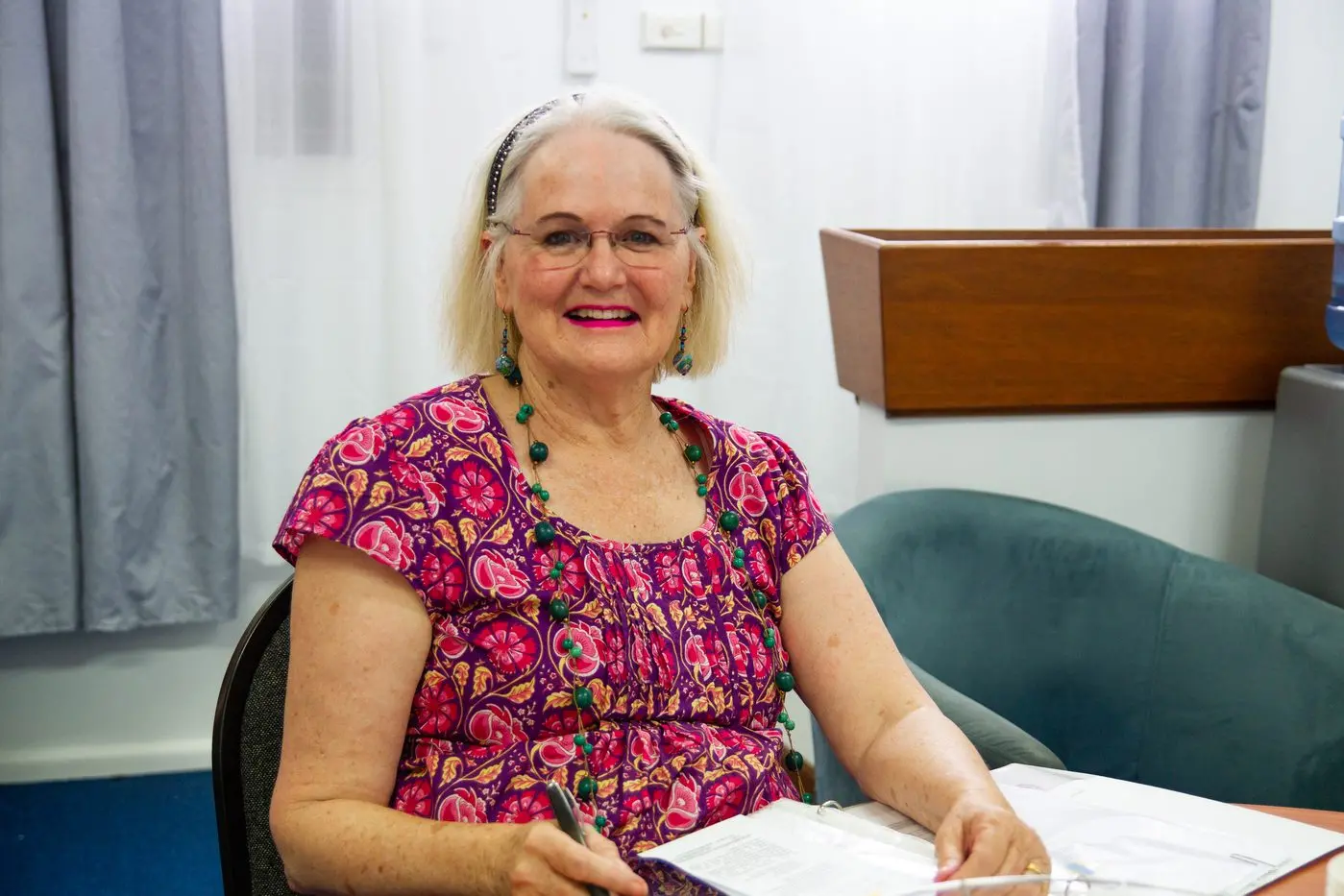 Lesley Young from the University of the Third Age (U3A) preparing for the annual U3A open and enrolment day  to be held on Monday, January 30, at Western Plains Cultural Centre. Photo: Dubbo Photo News