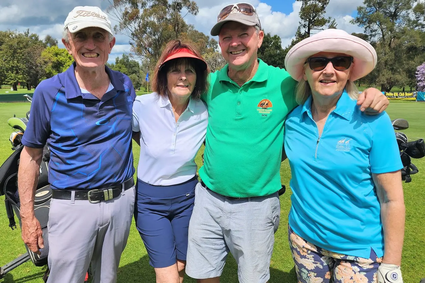 Kim Grattan, Jen Furney with Bob and Julie Wilson. Photos: Dubbo Photo News/Ken Smith