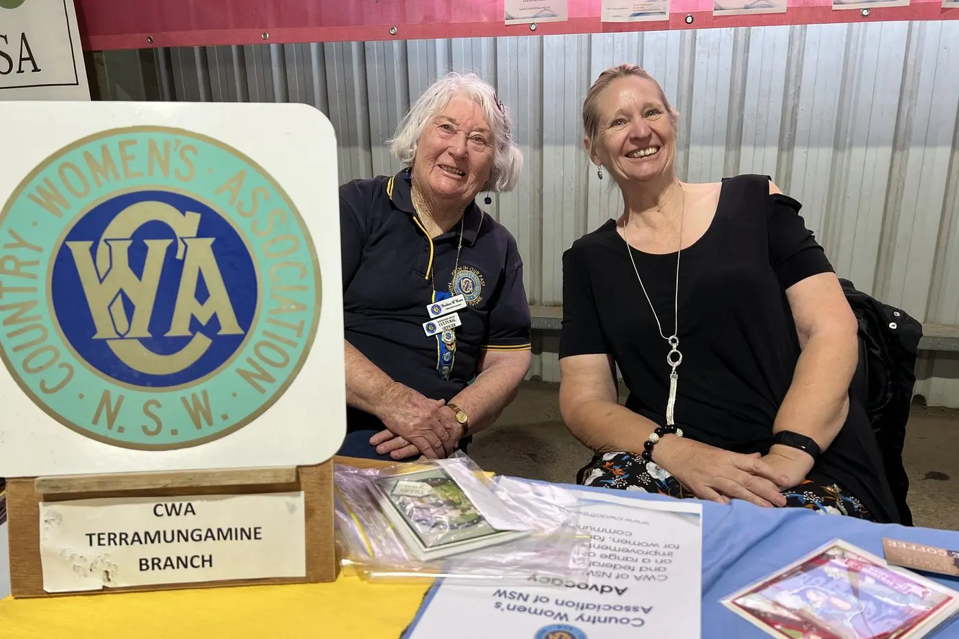 CWA Macquarie Group cultural officer Barbara O\\u2019Brien, and Terramungamine Group member Mandy Vagg. Photo: Dubbo Photo News