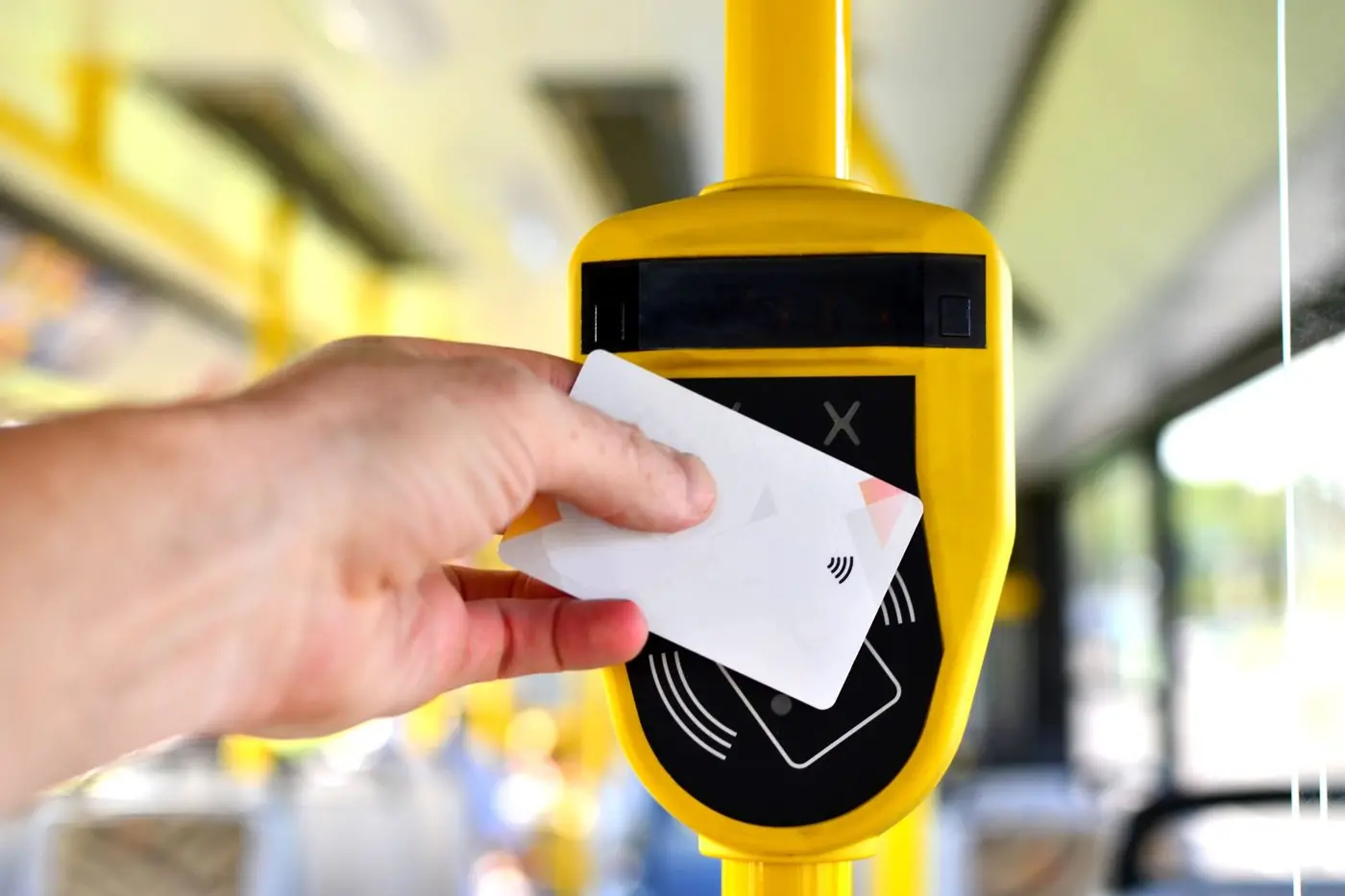 Bus services from Dubbo to Narromine, Gilgandra and Mudgee can now offer new \\u201Ctap-and-go\\u201D payment options, using technology similar to the reader shown. They are among more than 400 town services throughout regional NSW to get the added option.