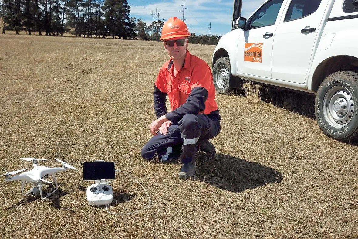 Drones about: Essential Energy will be using these unmanned aircraft systems to inspect powerlines in the Dubbo and Narromine regions as it looks to modernise bushfire mitigation practices ahead of the 2025/26 bushfire season. Photo: Essential Energy