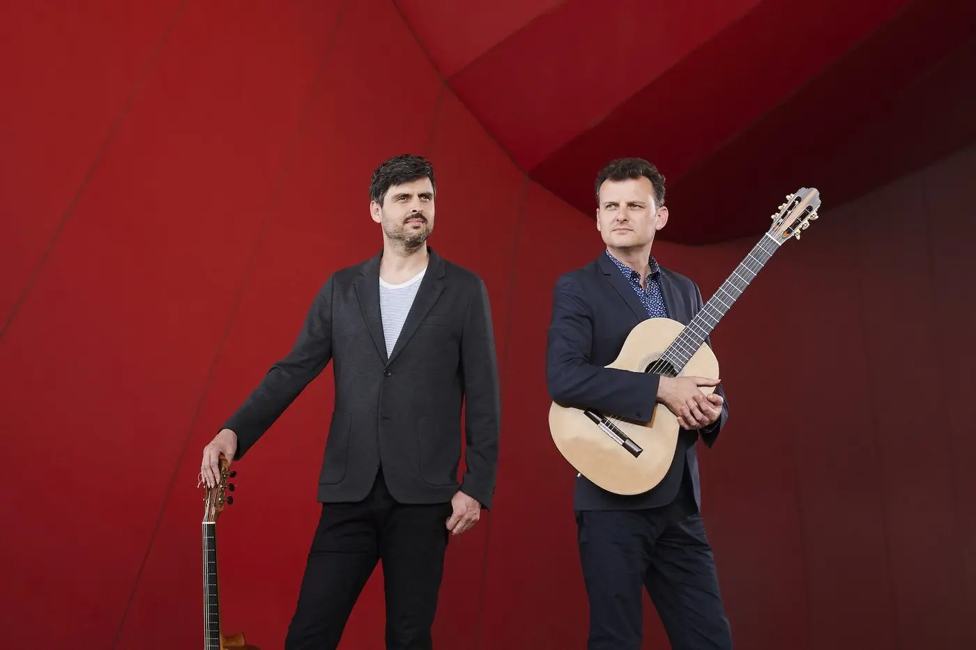 Acclaimed guitar duo Slava and Leonard Grigoryan performed live at Macquarie Conservatorium last month. Photo: Supplied.