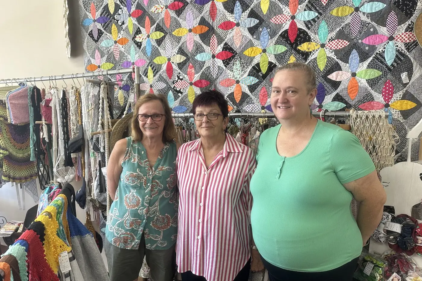 Three of Wellington Craft Co-Op Limited keyholders. Photo: Dubbo Photo News/ Lana Eather.