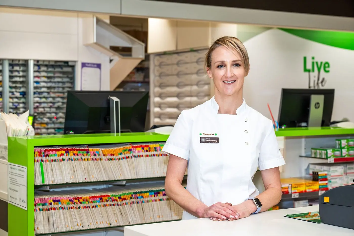 Lisa Gibson from Orana Mall Pharmacy who are running primary care trials. Photo: Courtesy Monique Lovick Photography.