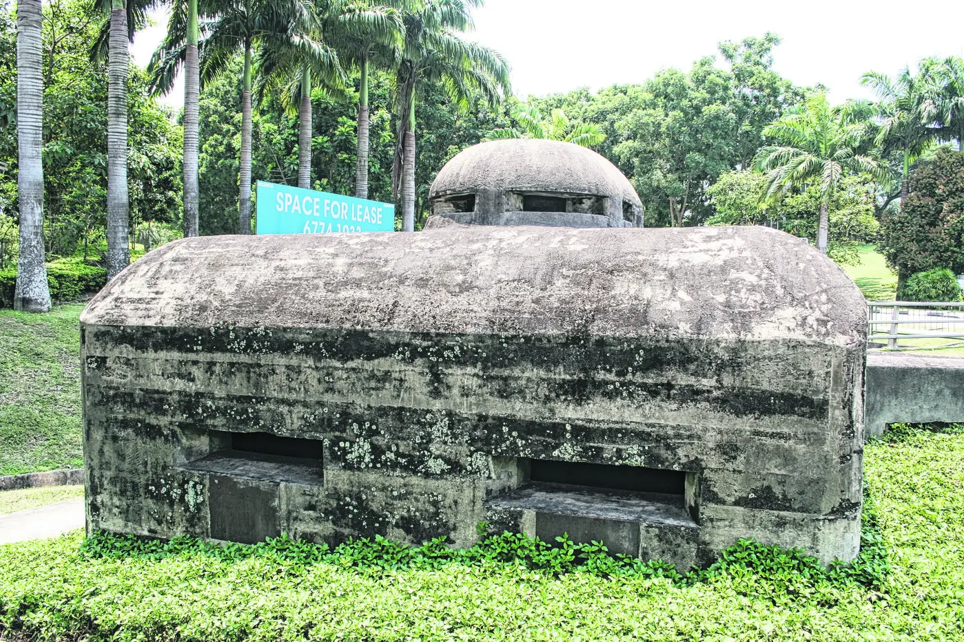 The pillbox on Pasir Panjang Rd that still stands to this day piqued Stuart Lloyd\\u2019s curiosity about World War II in Singapore. Photo: Supplied
