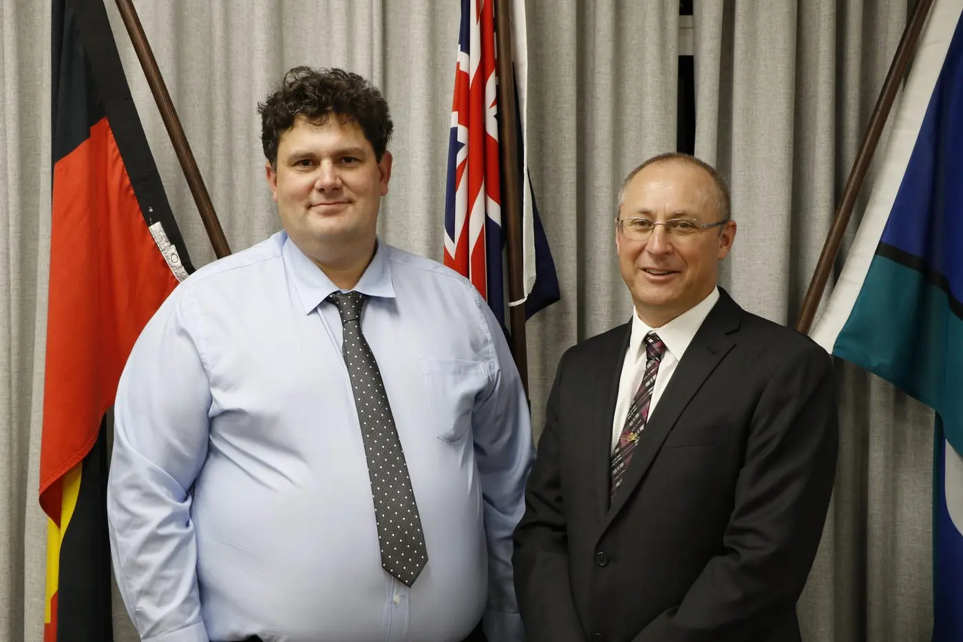 New broom: Dubbo Regional Council\\u2019s new mayor Cr Joshua Black (right) and deputy mayor Cr Phillip Toynton (left). Photo: Supplied.