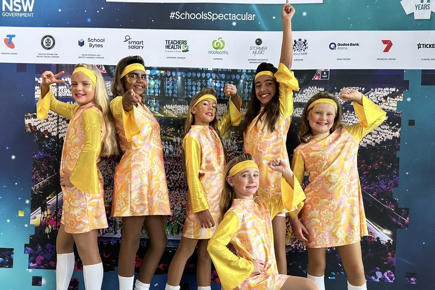 The Schools Spectacular dancers from Narromine Public School. Photo: Supplied by Narromine Public School