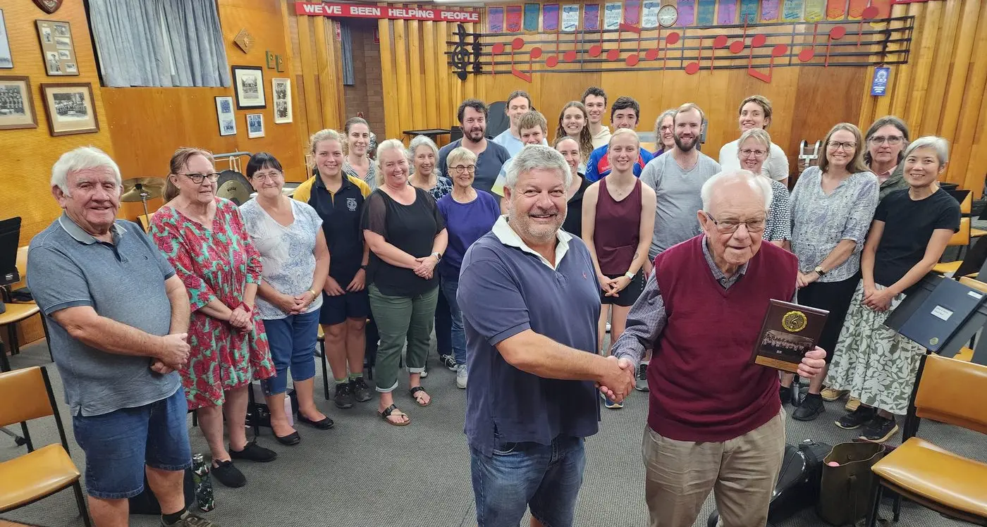 Band president Tony hands over the reins after 25 years