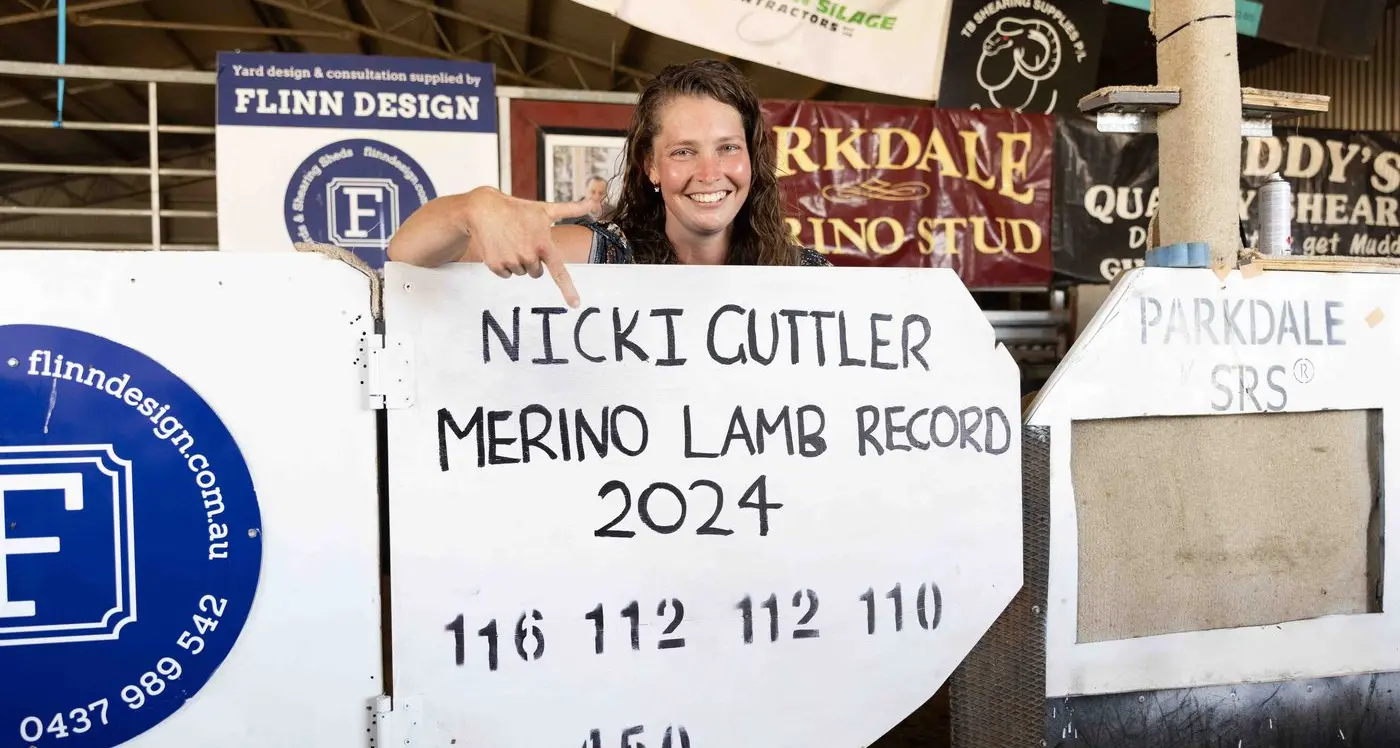 Speed-shearer Nicki cements Parkdale SRS Merino Stud’s reputation