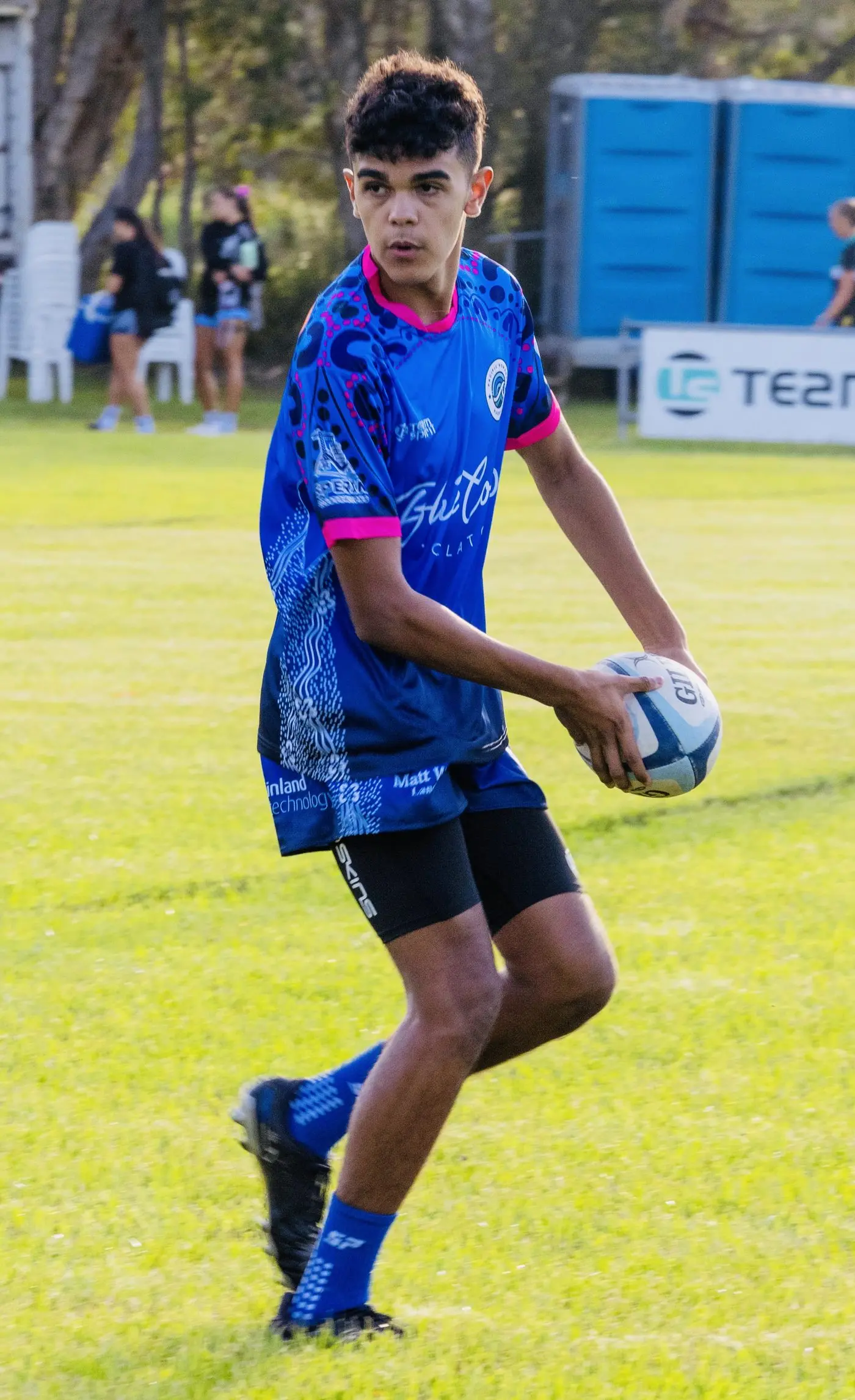 Macquarie Anglican Grammar School Student Caison Duncan has been selected for the Pacific Nomads Rugby Team. Photo: Supplied. 