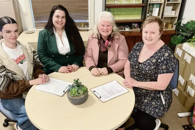 The Dubbo-based NFP Guide team - Kaela Bayliss, Kellie Jennar, Natalie Bramble and Lyn Nolan - are ready to provide support for local charities and not-for-profits. Photo: Dubbo Photo News