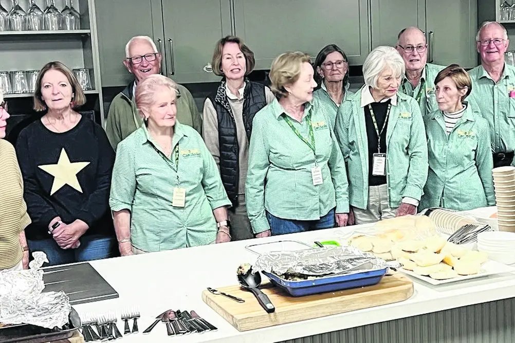 Good food and good cheer! The Dubbo Can Assist catering team recently provided a variety of home-cooked meals for 57 guests at Macquarie Home Stay\\u2019s CWA Unit. Photo: Supplied