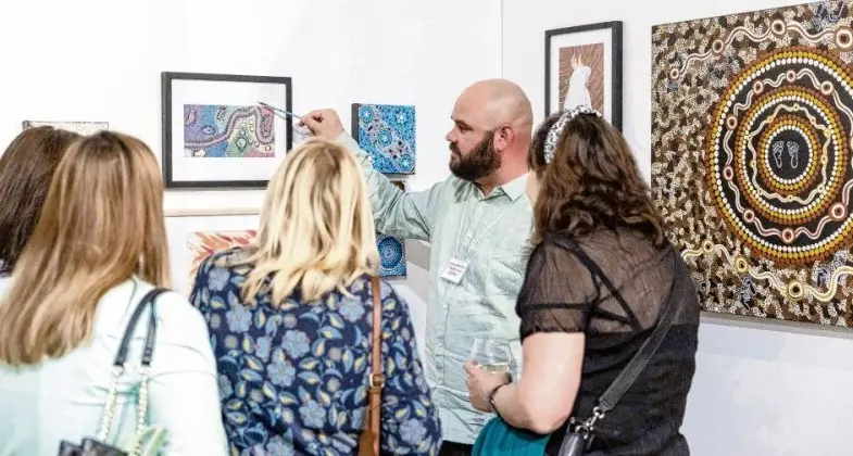 Record showing, sales, at art fair for local creatives