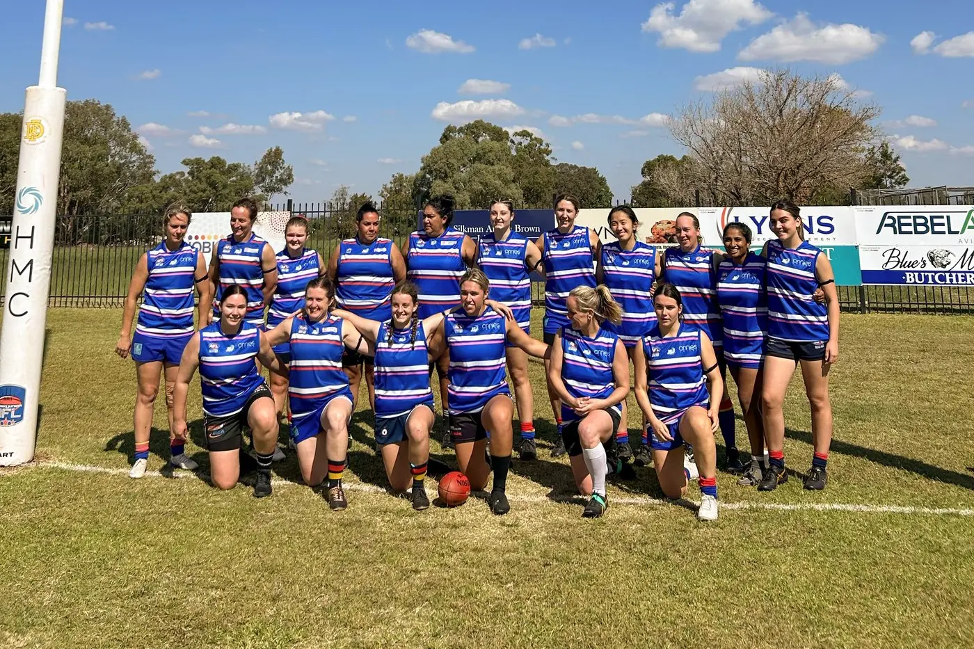 The Lady Demons played the first match in Saturday\\'s pre-season carnival against the Gunnedah Poochettes. Photo: Supplied.
