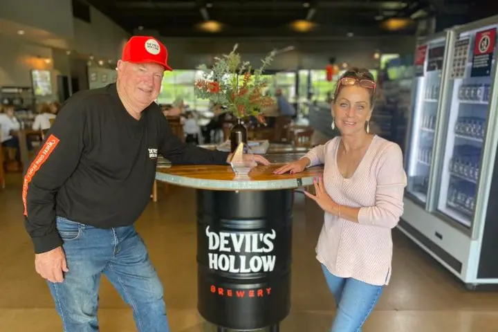 <p>Bazza & Adele, President and Secretary of the Devils Hollow Social Club. Photo: Supplied.</p>\\n
