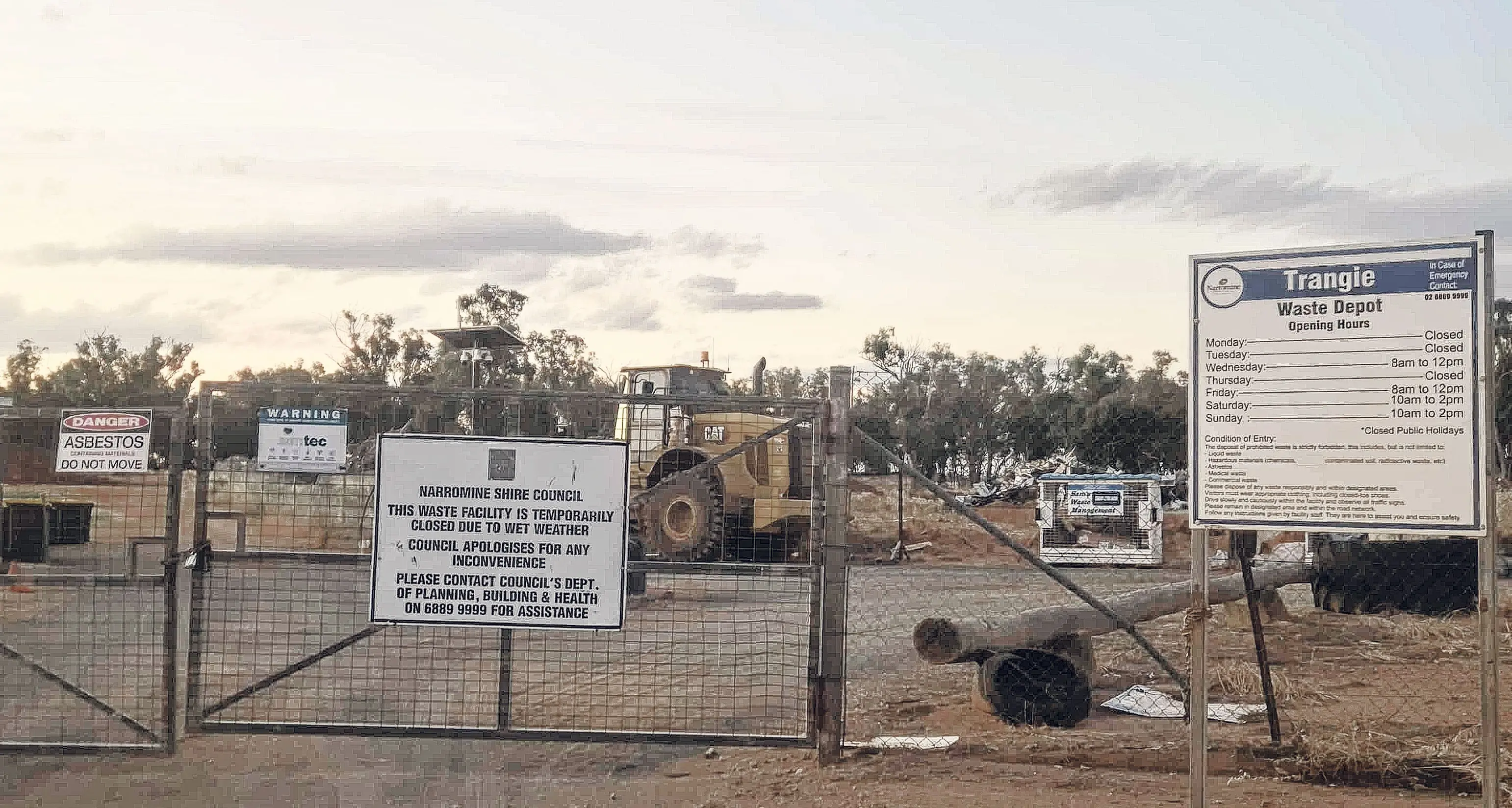 Changes to waste management in Trangie