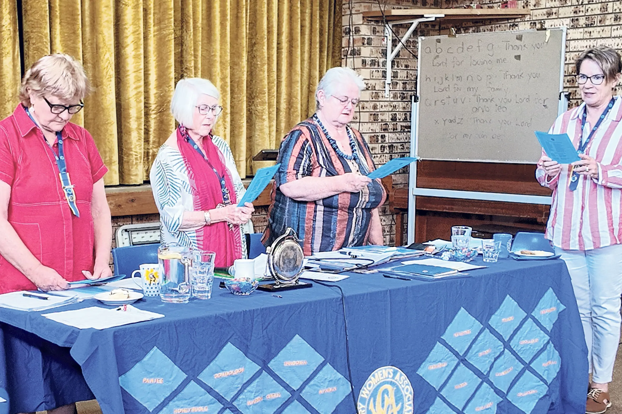 <p>CWA Far Western Group leaders Pam Serdity (Warren), Denise Turnbull (Enngonia), Jeni Milligan (Nyngan) and Stephanie van Lubeck (Warren). Photo: Dubbo Photo News</p>\\n