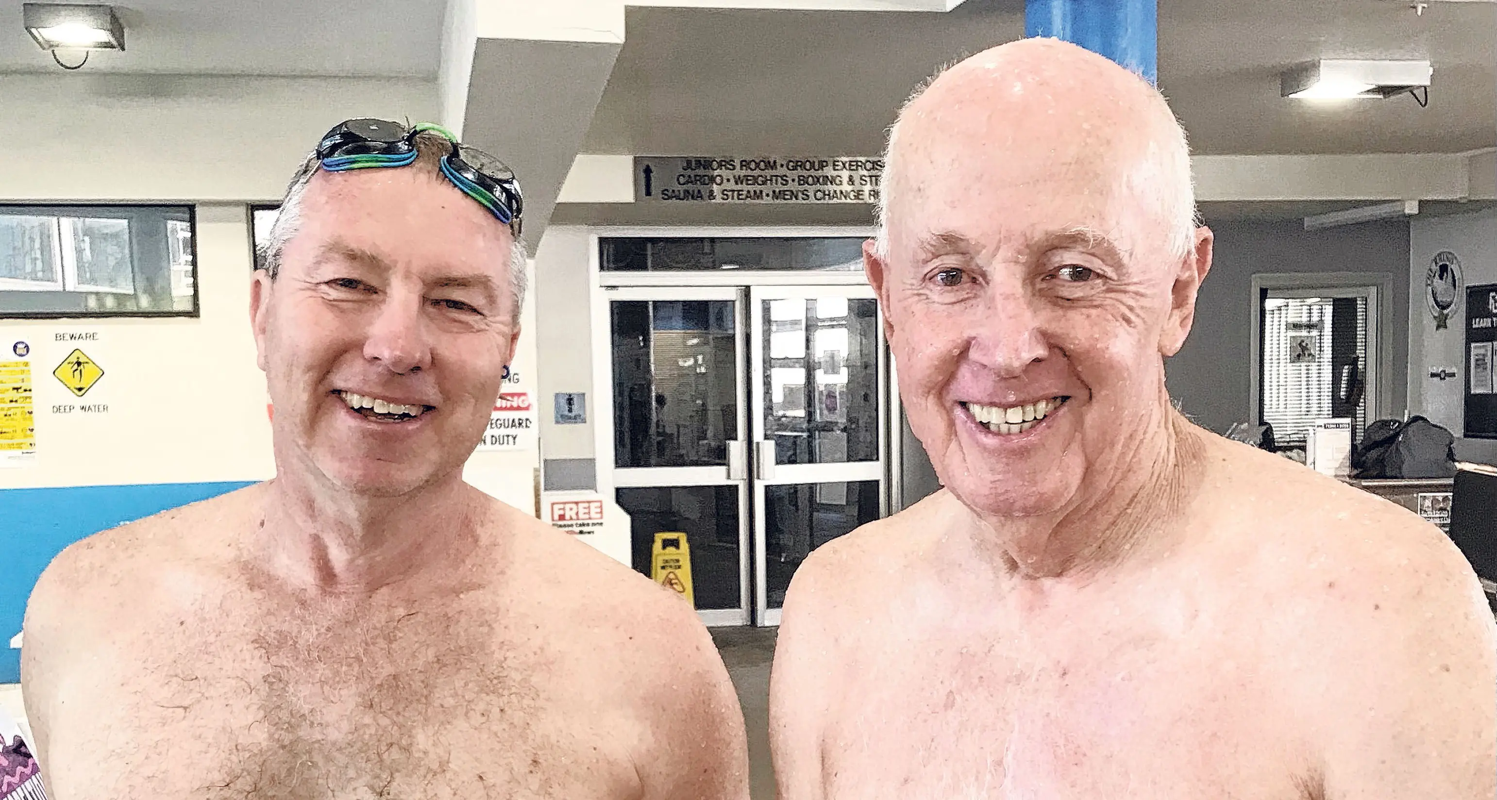 Ducks swim for Christmas hams