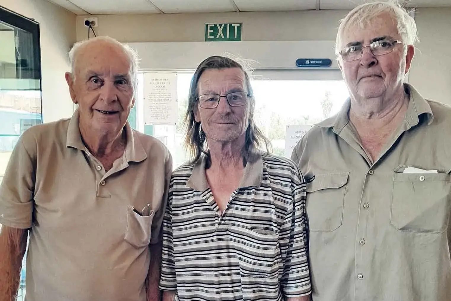 <p>Trangie\\'s top trio, Cliff, Peter and Brett. Photo: K Bennett</p>\\n