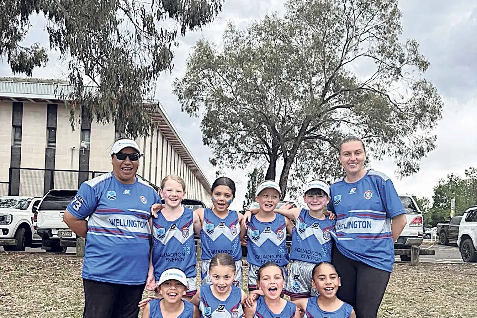 <p>The victorious Wellington Touch under-10 girlsl, from left, front, Norah, Ivy, Zahra, Juanita, at back, Maria (manager) Ivy, Kalara, Eva, Lacey, and Tori. Photo: Supplied.</p>\\n