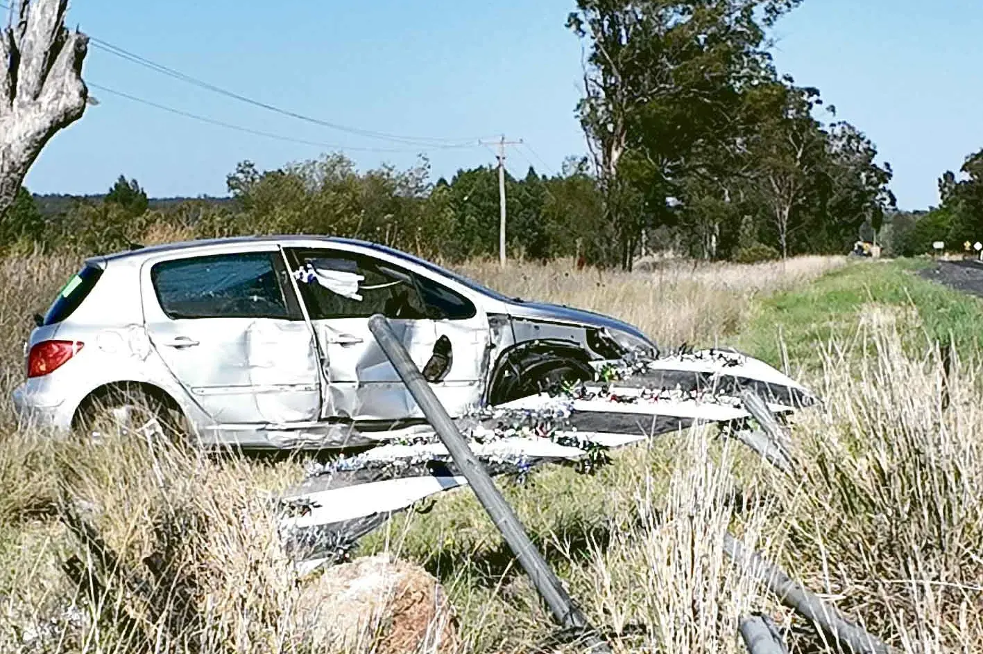 <p>An accident at the intersection of North Burrabadine Road and the Mitchell Highway west of Dubbo earlier this month. Police urge caution and safe driving during the holiday period. Photo: Dubbo Photo News</p>\\n