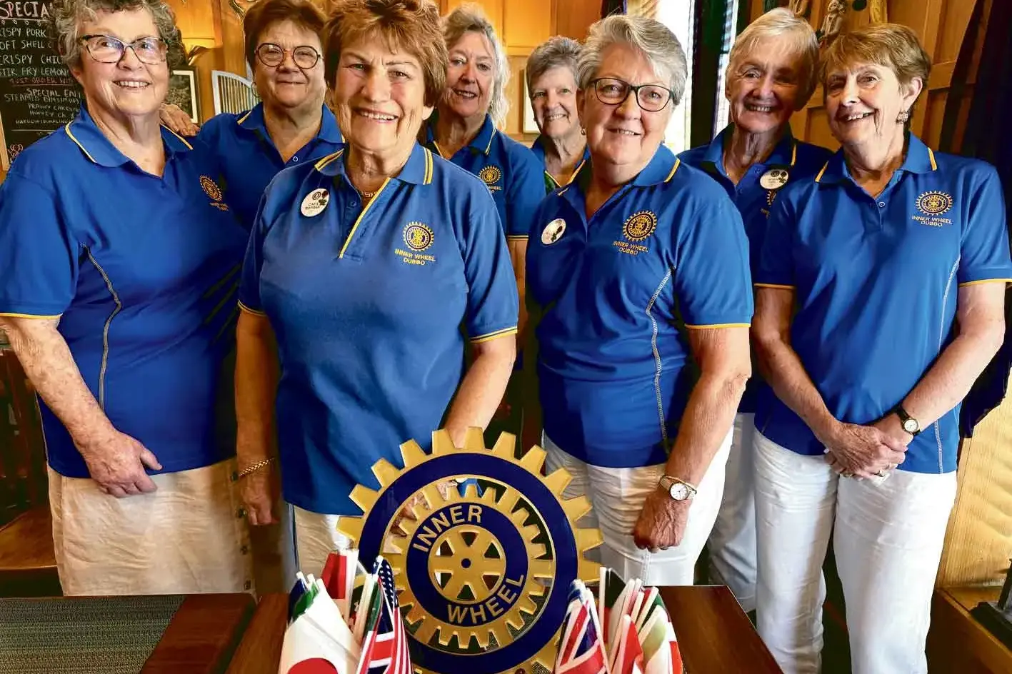 <p>Ruth McKenzie, Penny Meers, Caryl Trapman, Deirdre Kernahan, Barb Howells, Robyn Earl, and Pauline Hunter at the Inner Wheel Club of Dubbo luncheon earlier this month. Photos: IWCD </p>\\n
