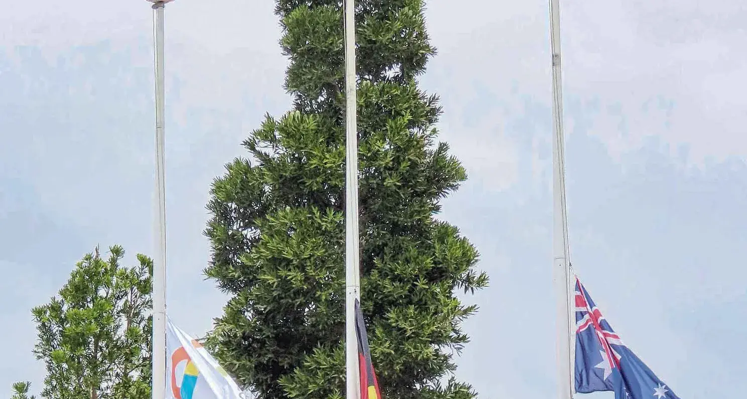Flags fly at half-mast for Peter Milling OAM