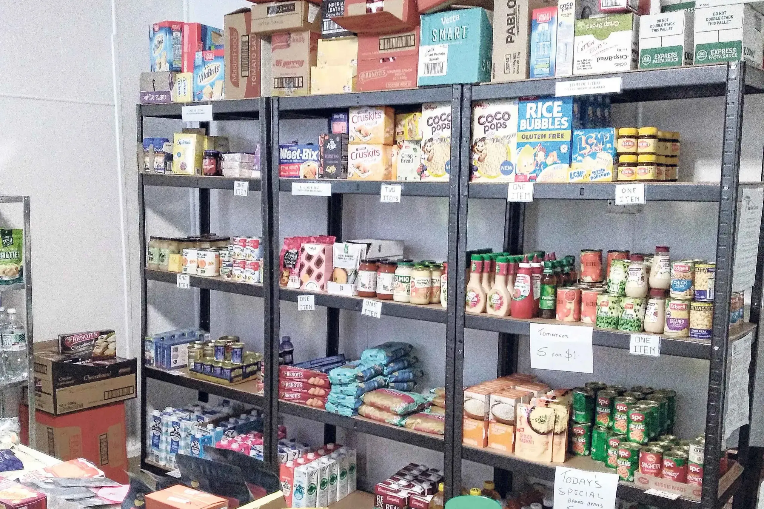 <p>Stuart Town local Ben Penhall and other volunteers have vowed to keep the village\\u2019s food bank operating. Photo: Supplied. </p>\\n