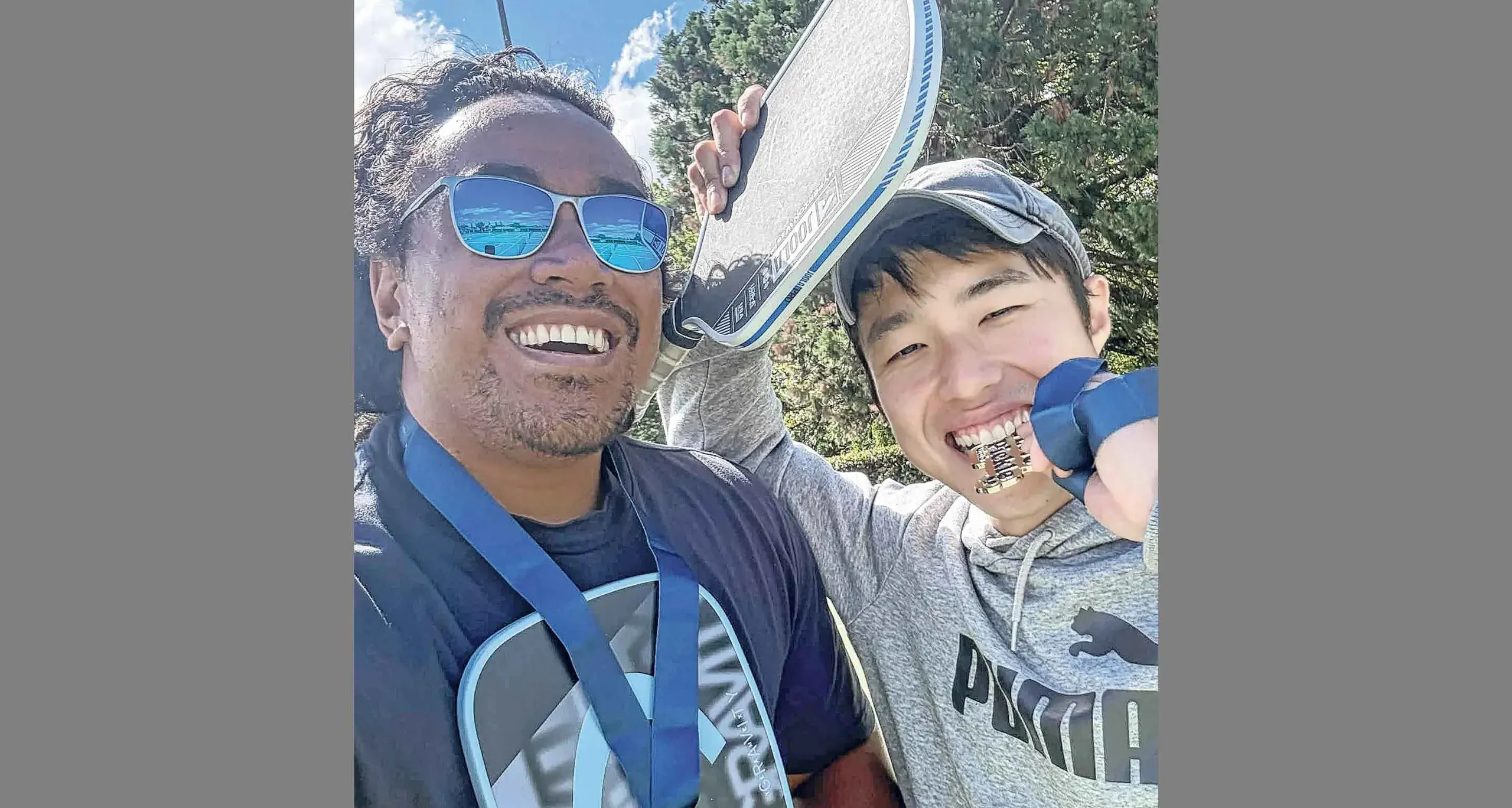 Pickleballers Reuben and Julian take the gold!
