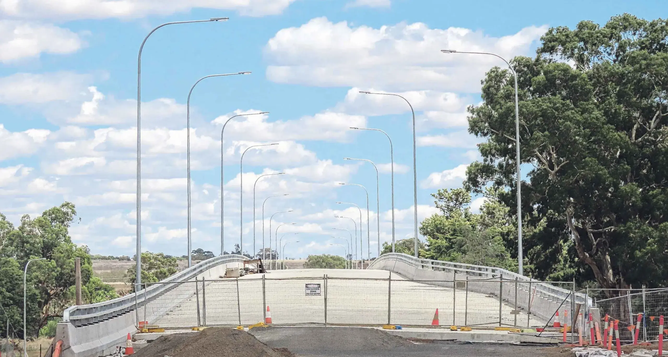 Lights, camera, action, as Ken captures current work on Macquarie River Bridge